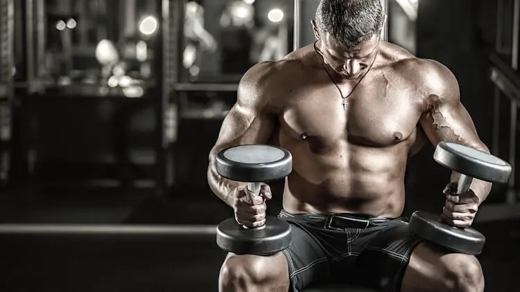Bodybuilder In Gym