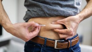 Man Doing Testosterone Enanthate Injection