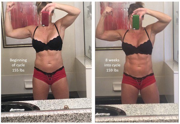 Female Body After 8 Weeks Anavar Only Cycle.