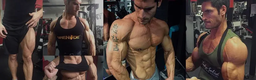 Muscle Growth Process Showcase On Men Bodybuilder