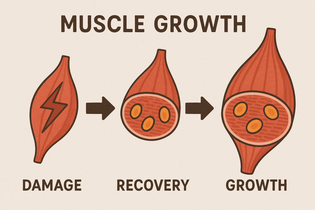 Muscle Growth Illustration